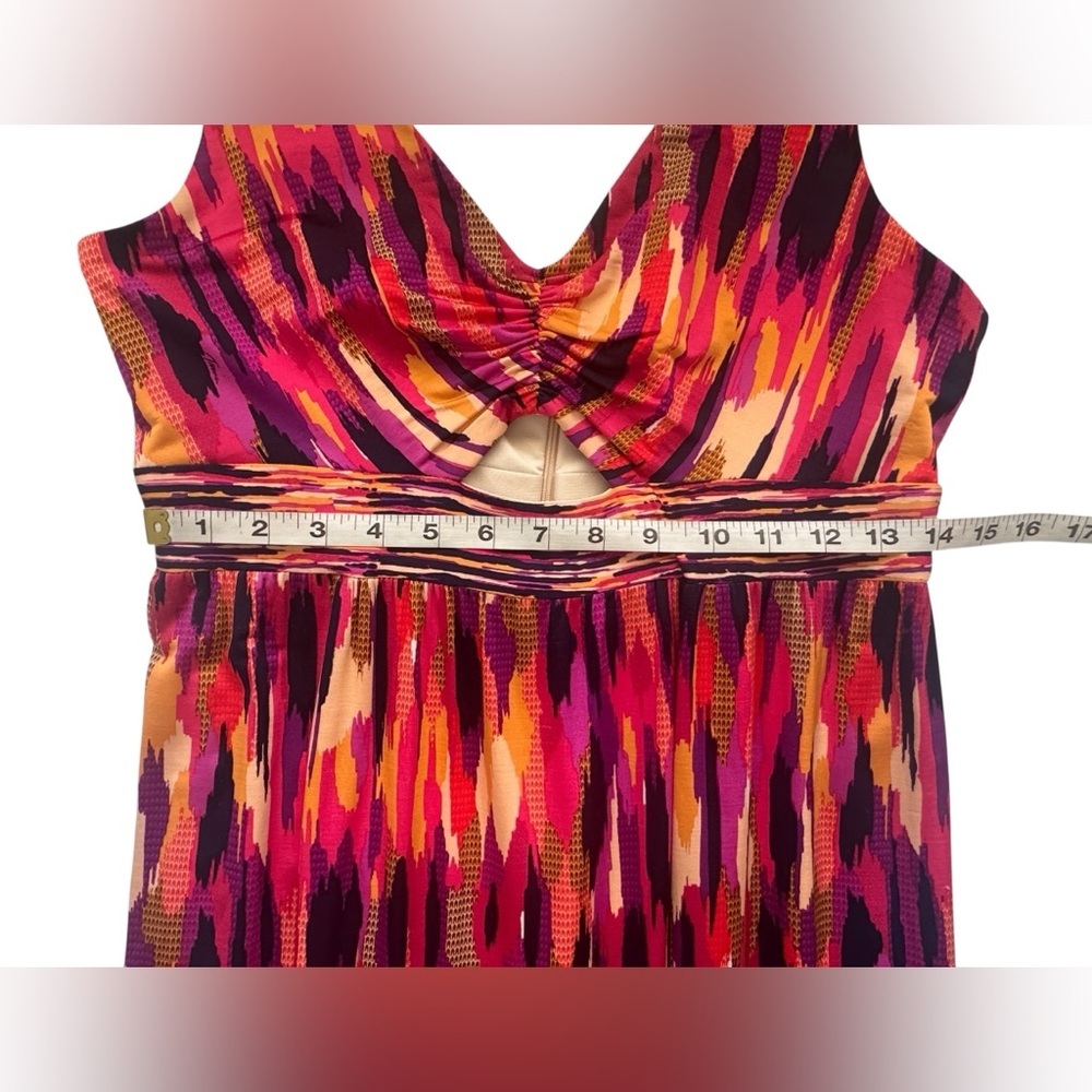 Trina Turk Multicolor Margery 2 Ikat Print Sleeveless Maxi Dress Size 10 NWT - Picture 11 of 12